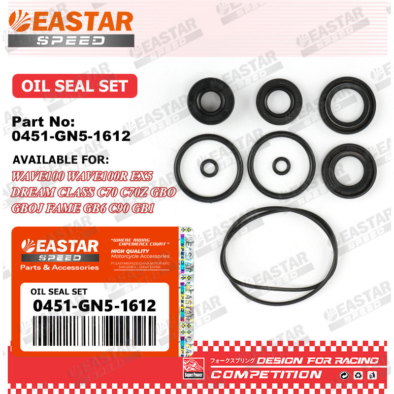 Engine Oil Seal Set for Wave 100 / EX5 Dream / C70 / C90