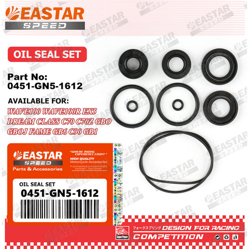Engine Oil Seal Set for Wave 100 / EX5 Dream / C70 / C90