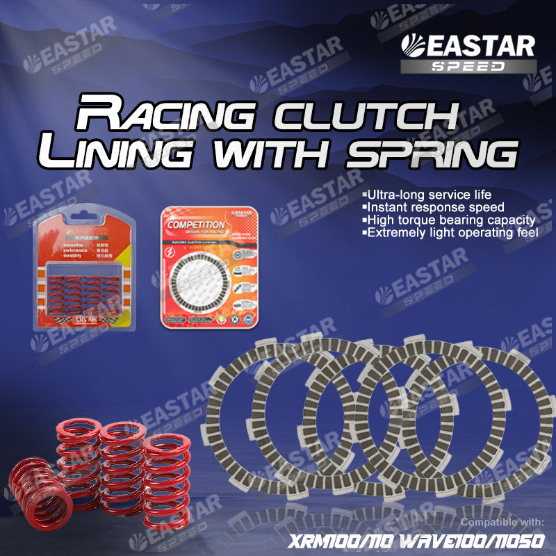 Racing Clutch Lining with Spring Wave100 110 Xrm100 110 for Wave/XRM | EastarSpeed