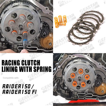 Racing Clutch Lining with Spring Raider150 Carb for Raider | EastarSpeed