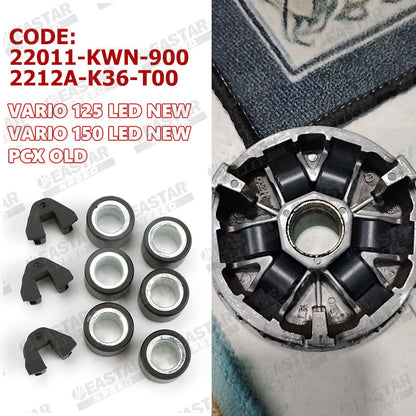 Variator Rollers & Sliders para sa Vario 125/150 LED / PCX - Mga Pagpipilian