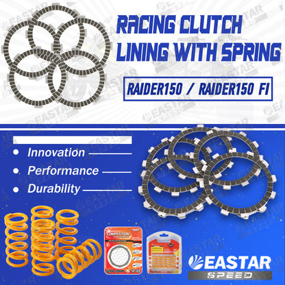 Racing Clutch Lining with Spring Raider150 Carb for Raider | EastarSpeed