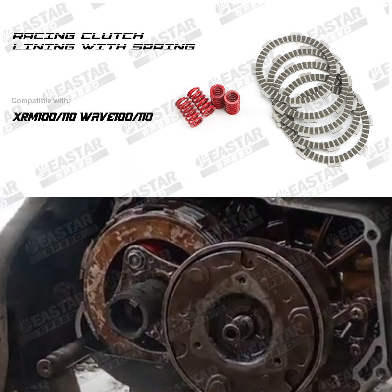Racing Clutch Lining with Spring Wave100 110 Xrm100 110 for Wave/XRM | EastarSpeed
