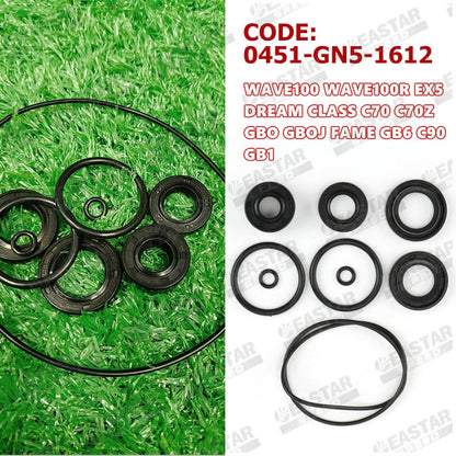 Engine Oil Seal Set for Wave 100 / EX5 Dream / C70 / C90