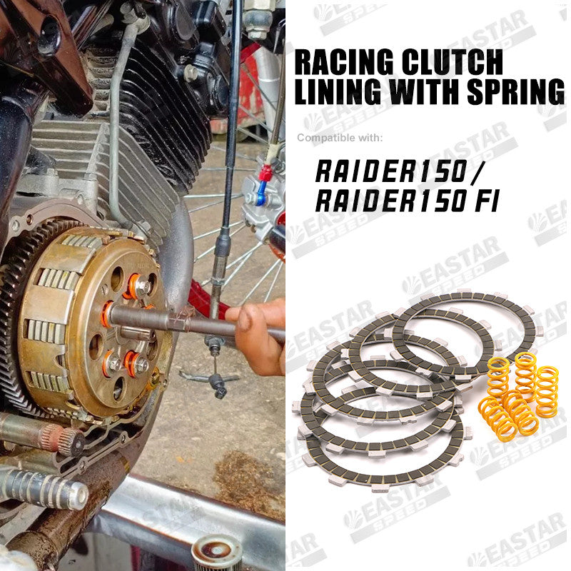 Racing Clutch Lining with Spring Raider150 Carb for Raider | EastarSpeed
