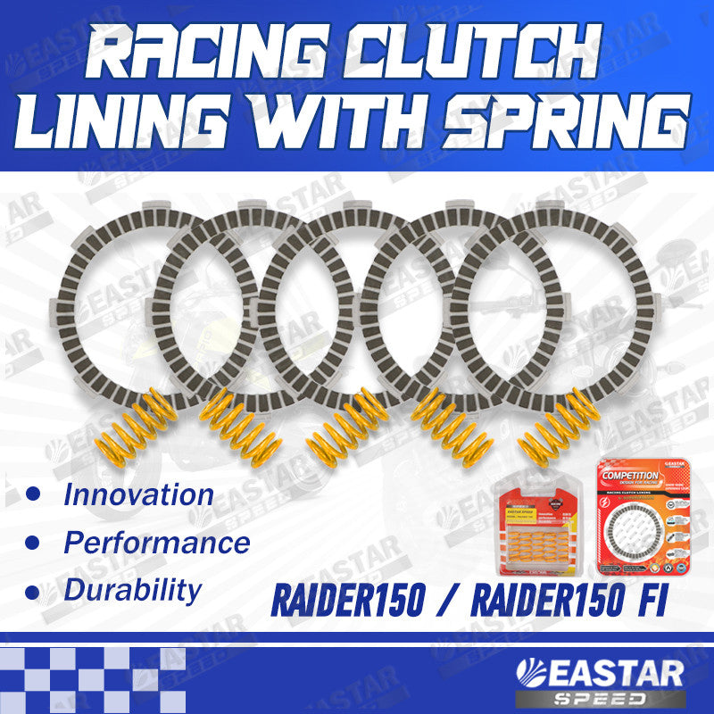 Racing Clutch Lining with Spring Raider150 Carb for Raider | EastarSpeed