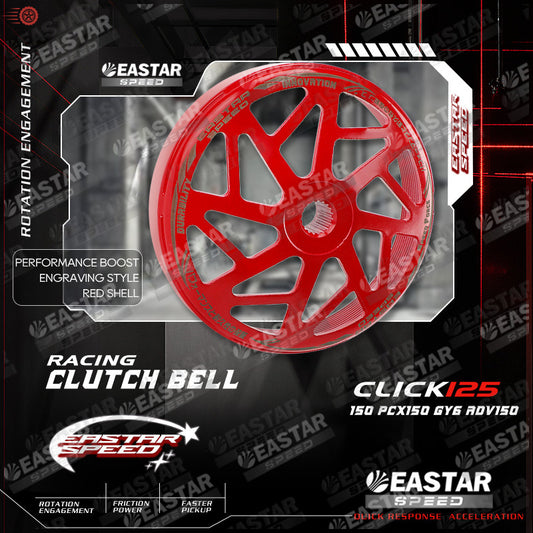 Red Racing Clutch Bell for Click / PCX / ADV / GY6 / Mio M3 - Options