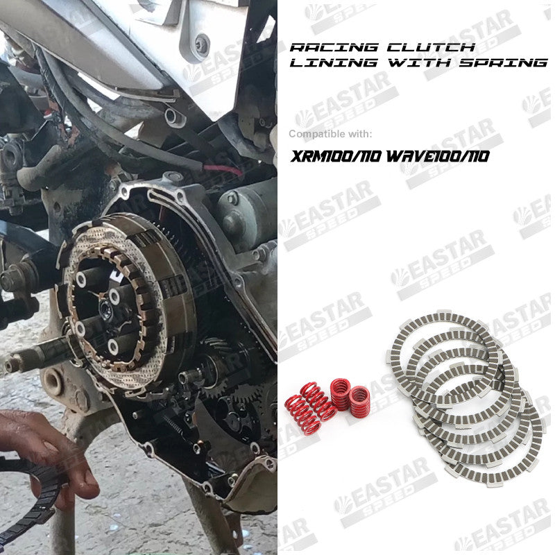 Racing Clutch Lining with Spring Wave100 110 Xrm100 110 for Wave/XRM | EastarSpeed
