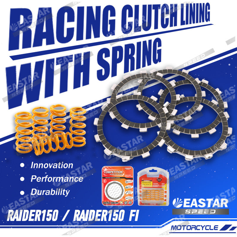 Racing Clutch Lining with Spring Raider150 Carb for Raider | EastarSpeed