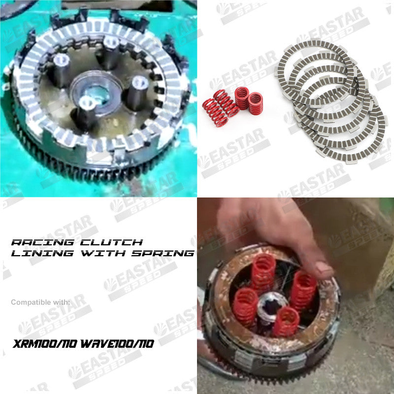 Racing Clutch Lining with Spring Wave100 110 Xrm100 110 for Wave/XRM | EastarSpeed