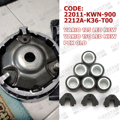 Variator Rollers & Sliders para sa Vario 125/150 LED / PCX - Mga Pagpipilian