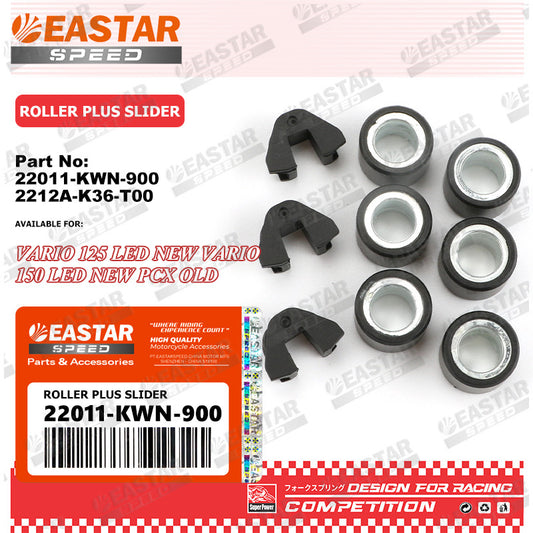 Variator Rollers & Sliders for Vario 125/150 LED / PCX - Options