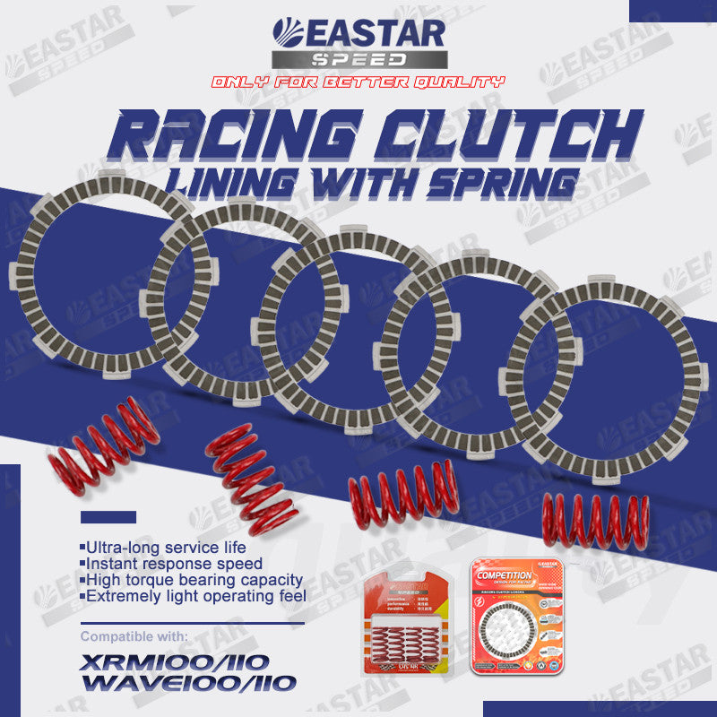 Racing Clutch Lining with Spring Wave100 110 Xrm100 110 for Wave/XRM | EastarSpeed