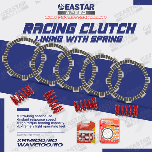 Racing Clutch Lining with Spring Wave100 110 Xrm100 110 for Wave/XRM | EastarSpeed