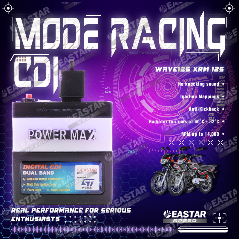 9 Mode Racing CDI 4 Pins for Wave/XRM | EastarSpeed