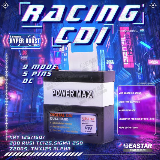 6-Pin DC 9-Mode CDI for TMX125 Alpha / Rusi TC125 / Sigma 250