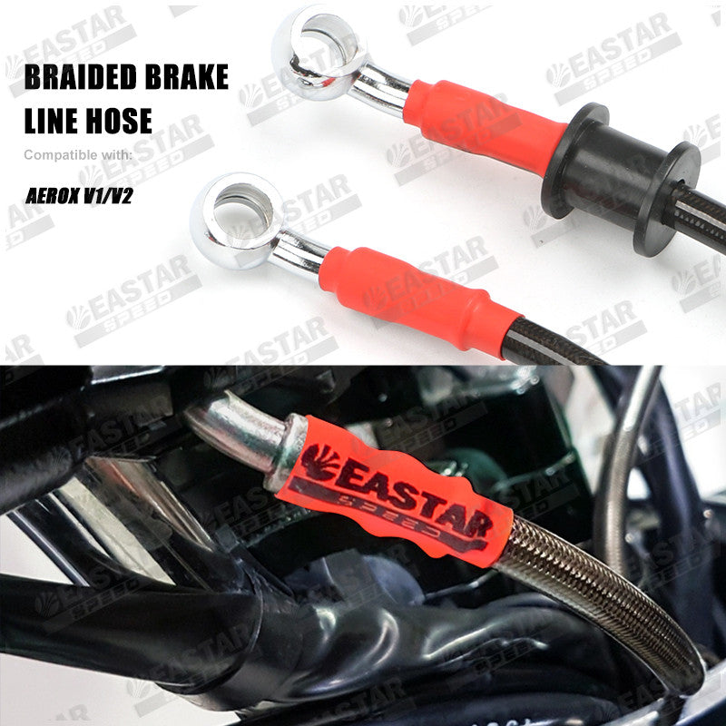 Braided Brake Line Hose Aerox V1/V2 ABS for Aerox | EastarSpeed