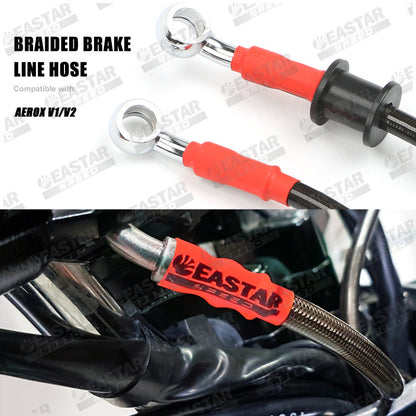 Braided Brake Line Hose Aerox V1/V2 ABS for Aerox | EastarSpeed