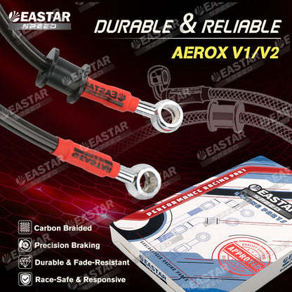 Braided Brake Line Hose Aerox V1/V2 ABS for Aerox | EastarSpeed