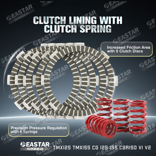 Clutch Linings & Springs for TMX125/155 / CG125/155 - Options