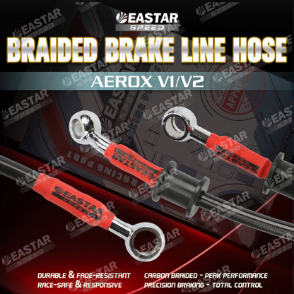 Braided Brake Line Hose Aerox V1/V2 ABS for Aerox | EastarSpeed