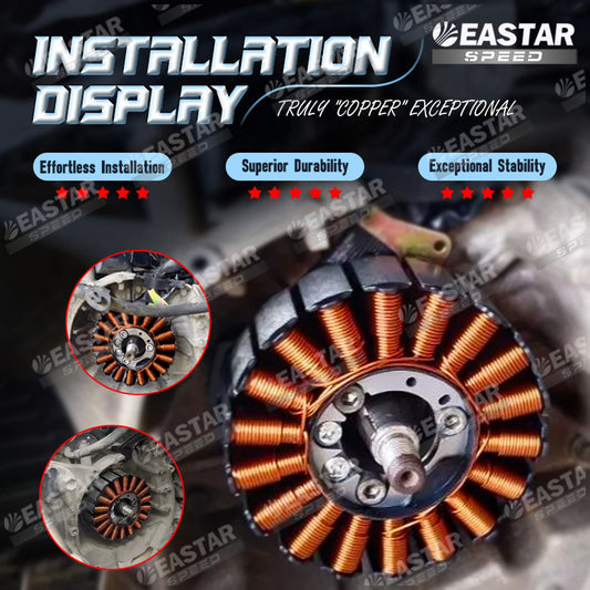 Long-Cable Stator for Aerox 155 V1/V2 - B63-H1410-11