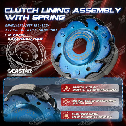 D-type Extended Clutch Hub CLUCTH ASSY WITH CLUTCH SPRING for NMAX/Aerox/Mio | EastarSpeed