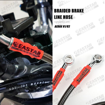 Braided Brake Line Hose Aerox V1/V2 ABS for Aerox | EastarSpeed